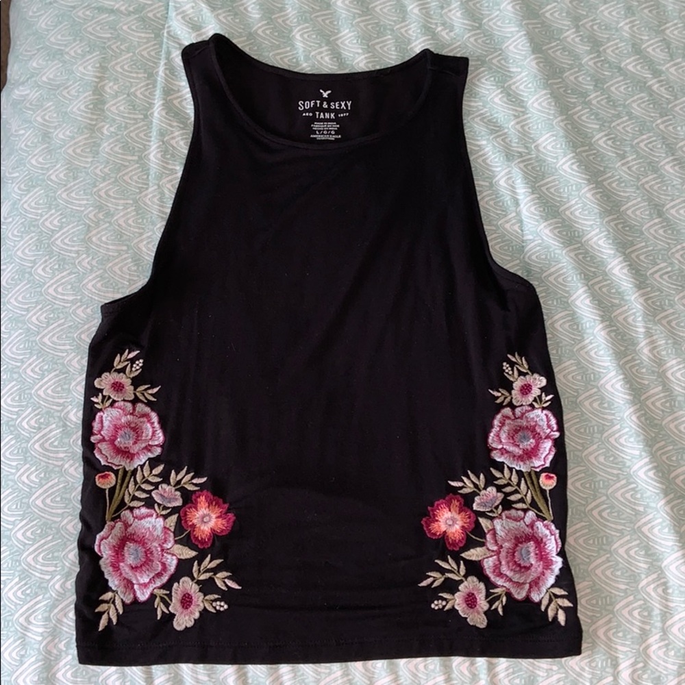 Embroidered Soft and Sexy American Eagle Tank Top